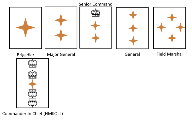 Defence Corps senior command insignia